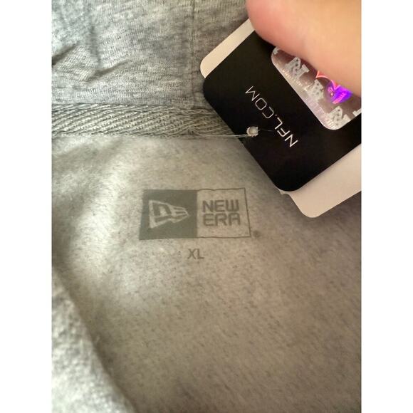 NFL Women's Heather Gray Chicago Bears New Era Team Apparel Hoodie Size XL - Picture 4 of 4